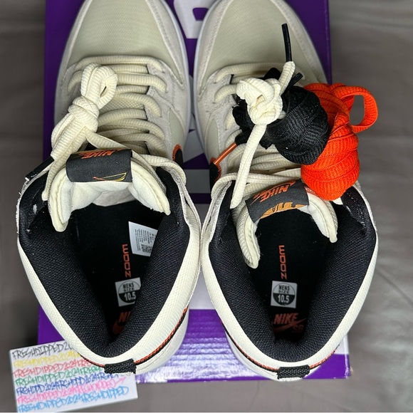 NWT 2022NIKE SB DUNK HIGH PRO PRM SAN FRANCISCO GIANTS SZ. 10.5 DEADSTOCK OG ALL - Picture 9 of 16